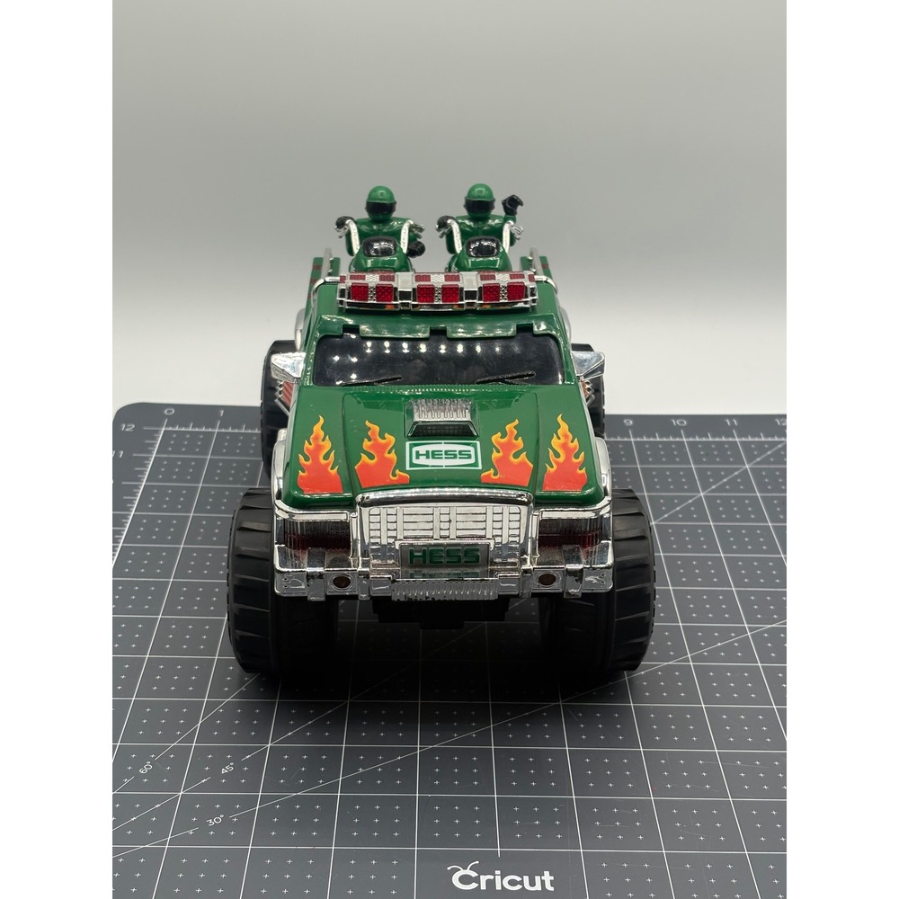 Hess 2007 Monster Truck with Two Motorcycles and Riders Toy Vehicle Set